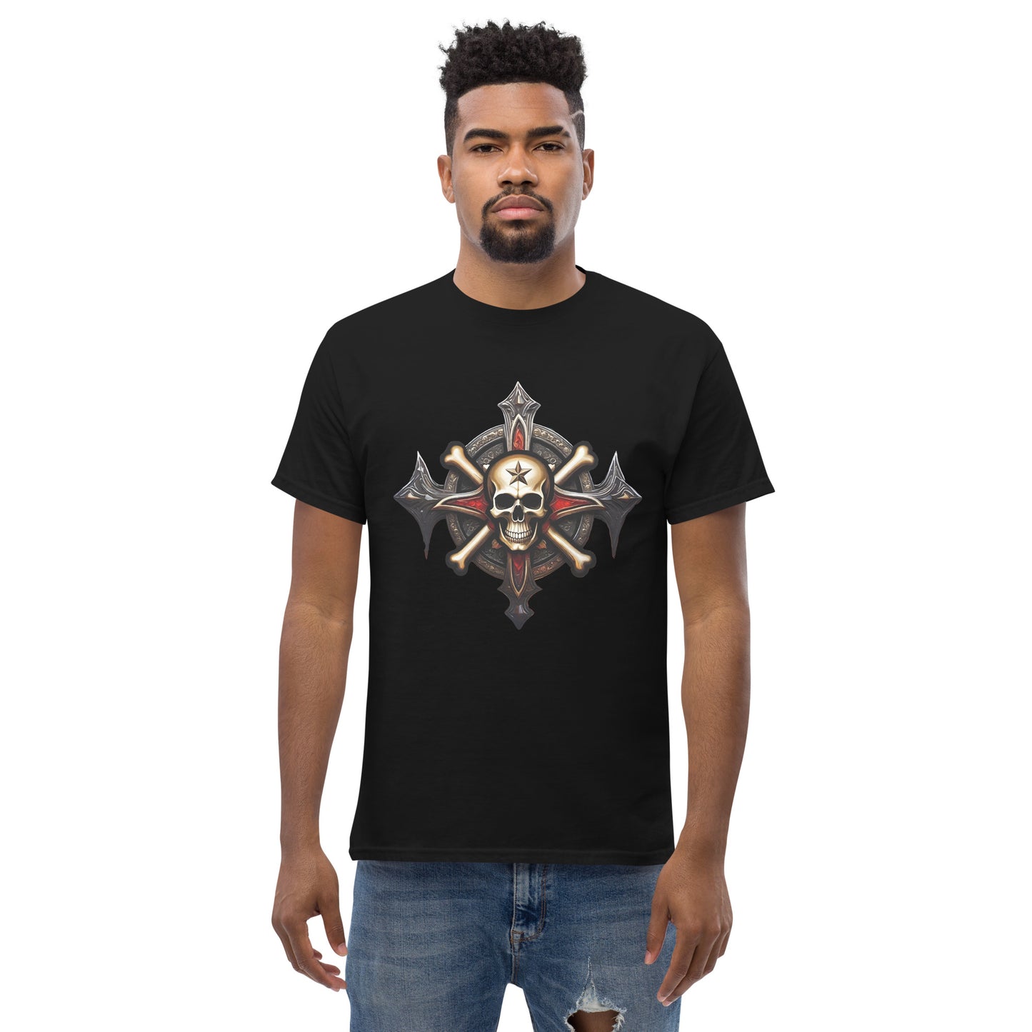 Mens Skull and Bones Tee