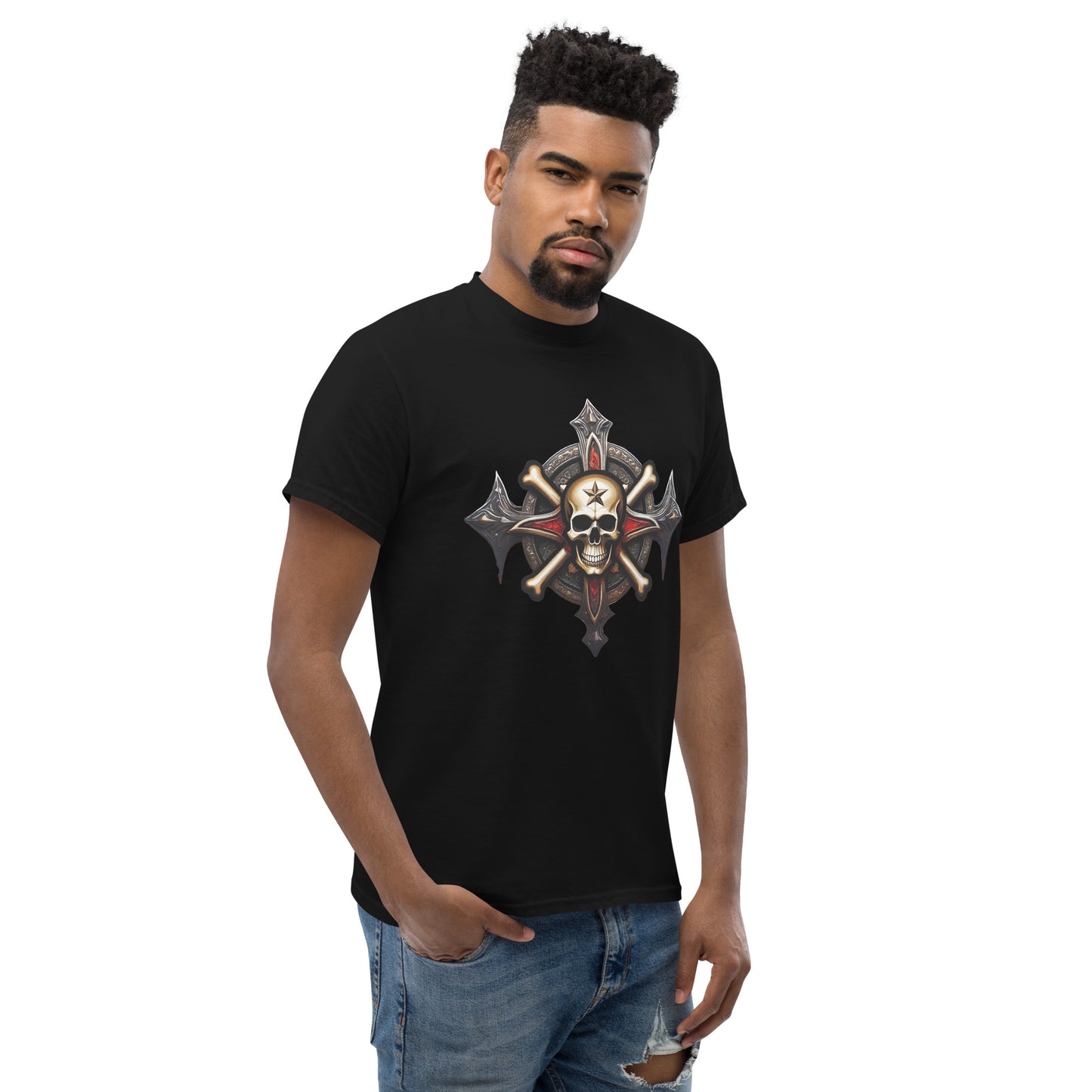 Mens Skull and Bones Tee