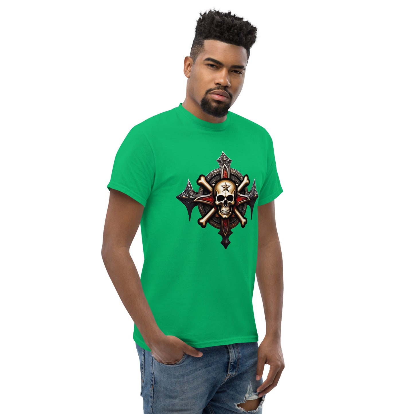 Mens Skull and Bones Tee