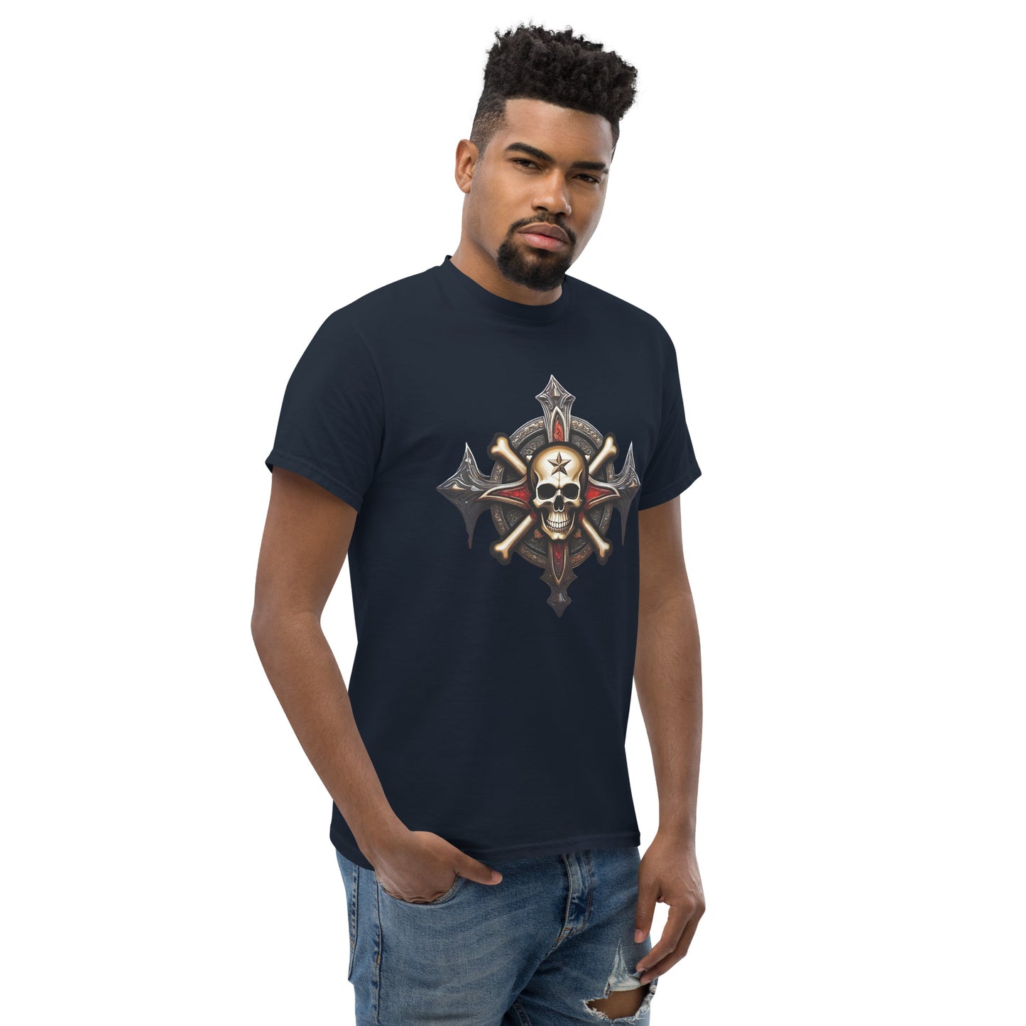 Mens Skull and Bones Tee