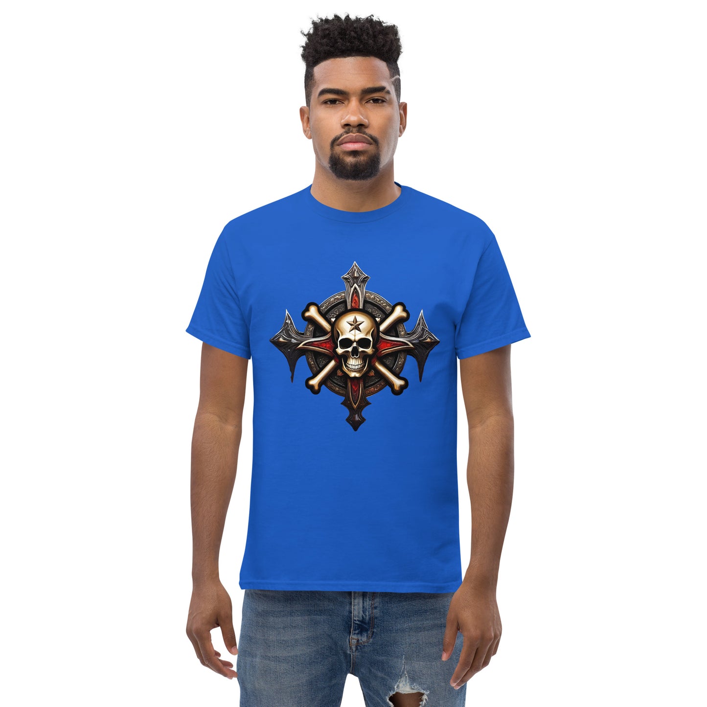 Mens Skull and Bones Tee