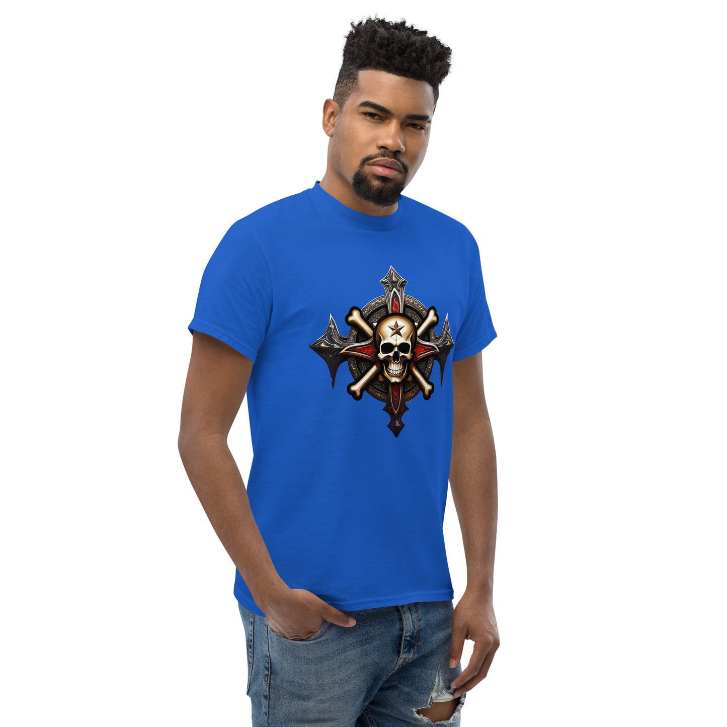 Mens Skull and Bones Tee