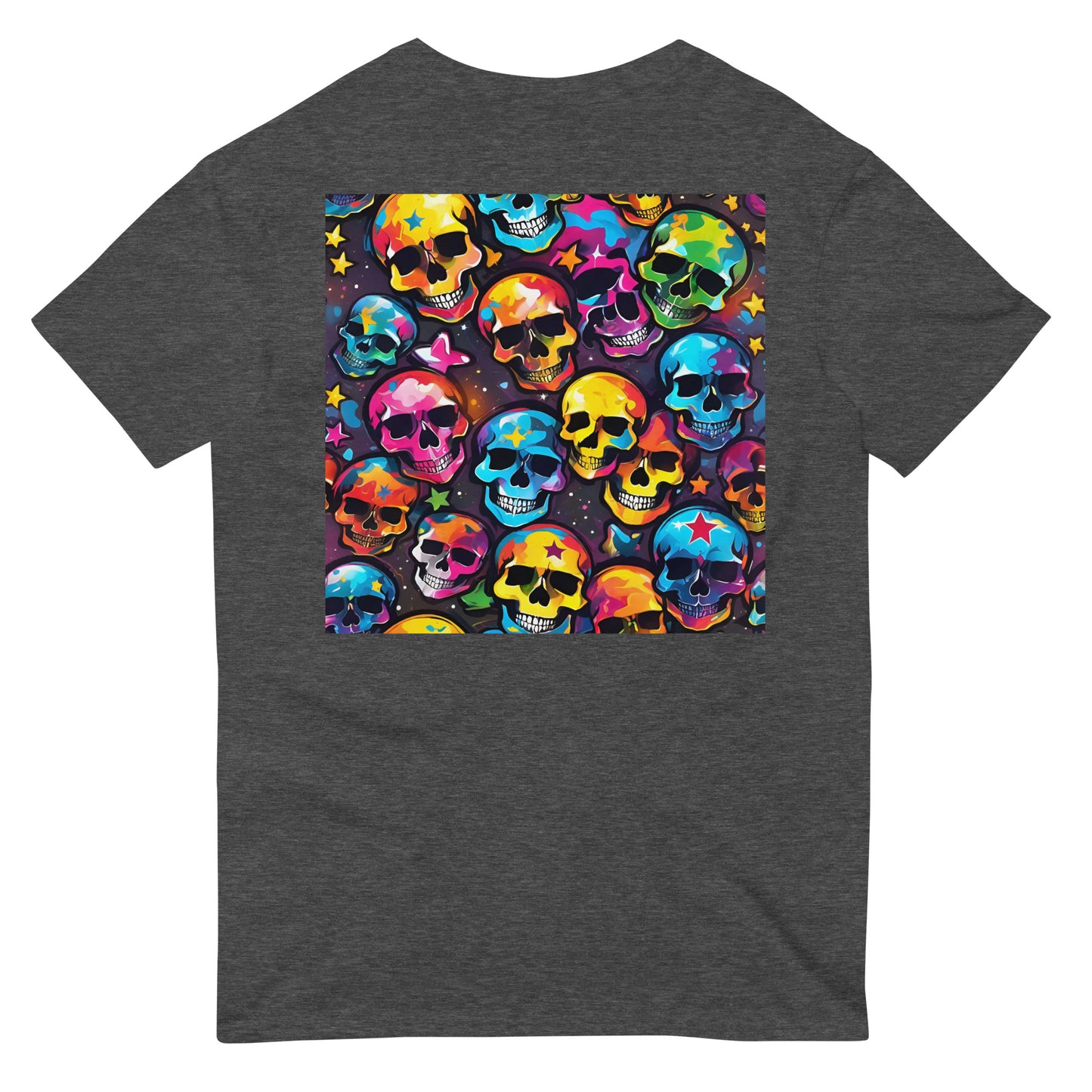 Unisex Graffiti Skull Short-Sleeve T-Shirt