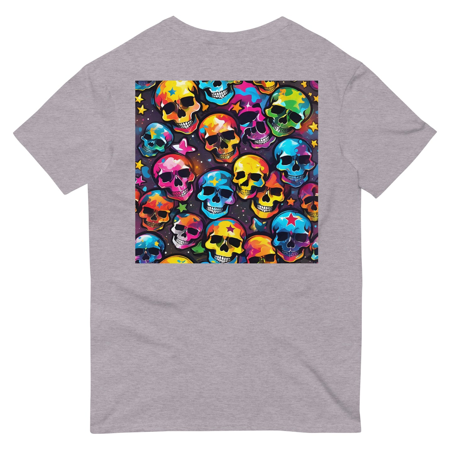 Unisex Graffiti Skull Short-Sleeve T-Shirt