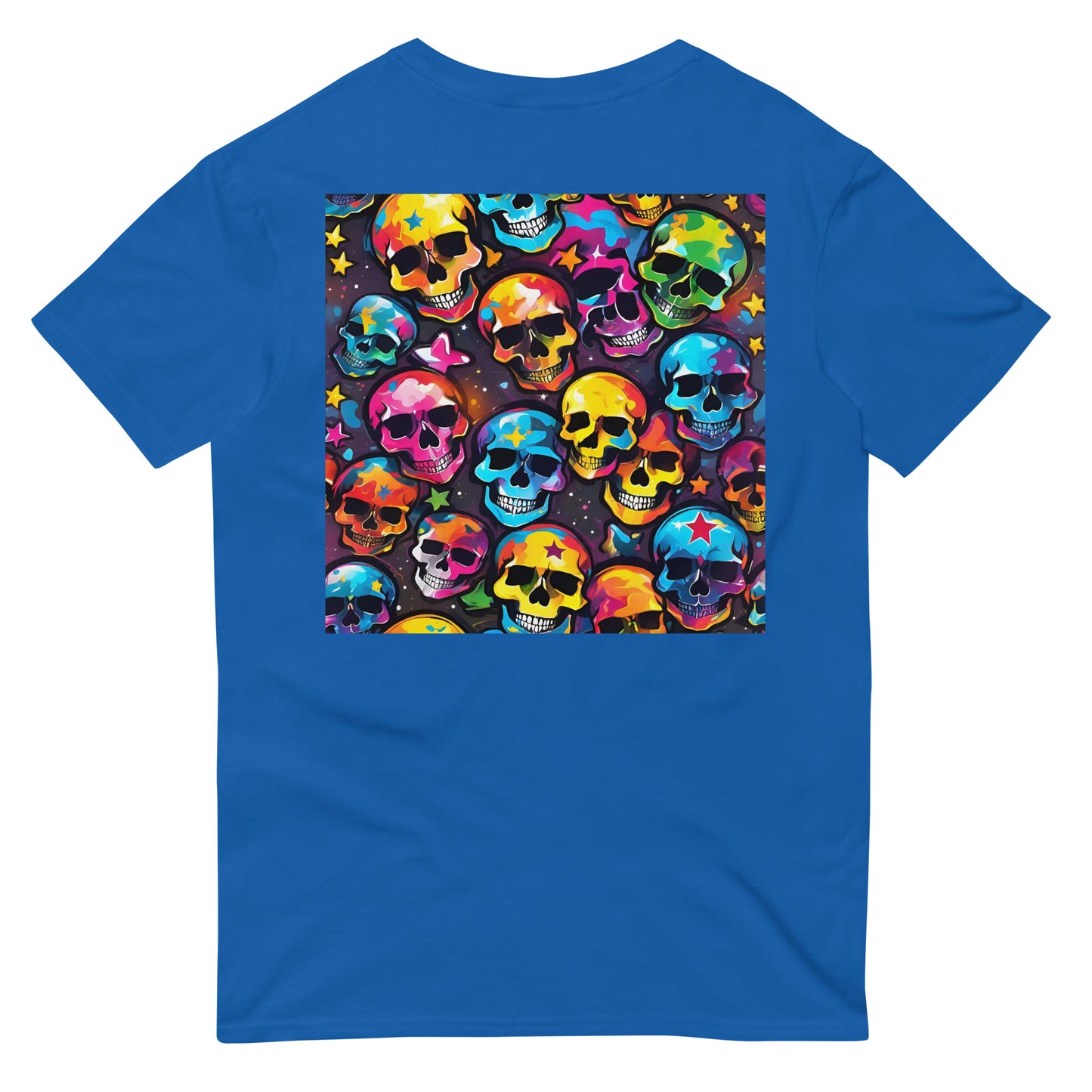 Unisex Graffiti Skull Short-Sleeve T-Shirt