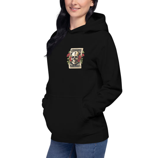 Unisex Ace Rose & Skull Hoodie