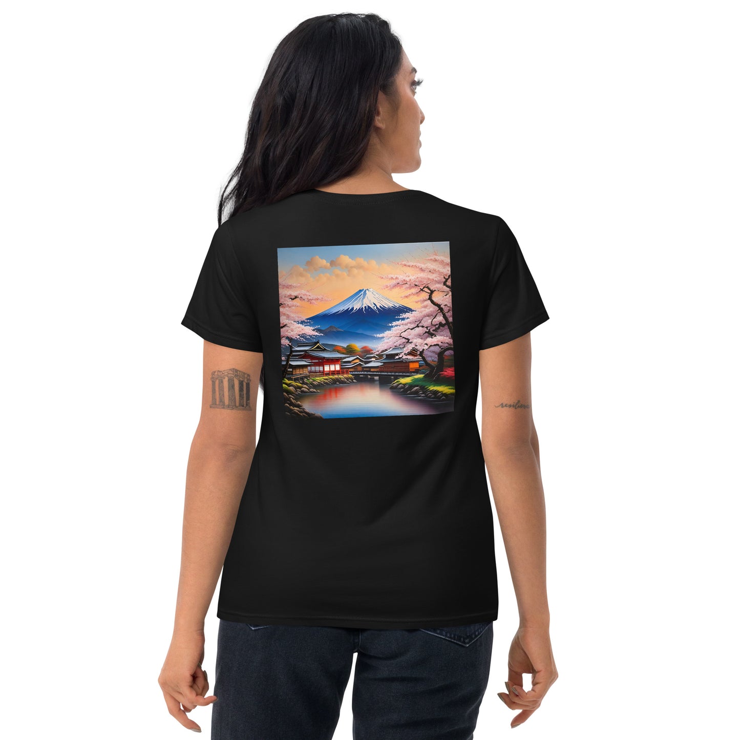 Women's short sleeve t-shirt MT Fuji