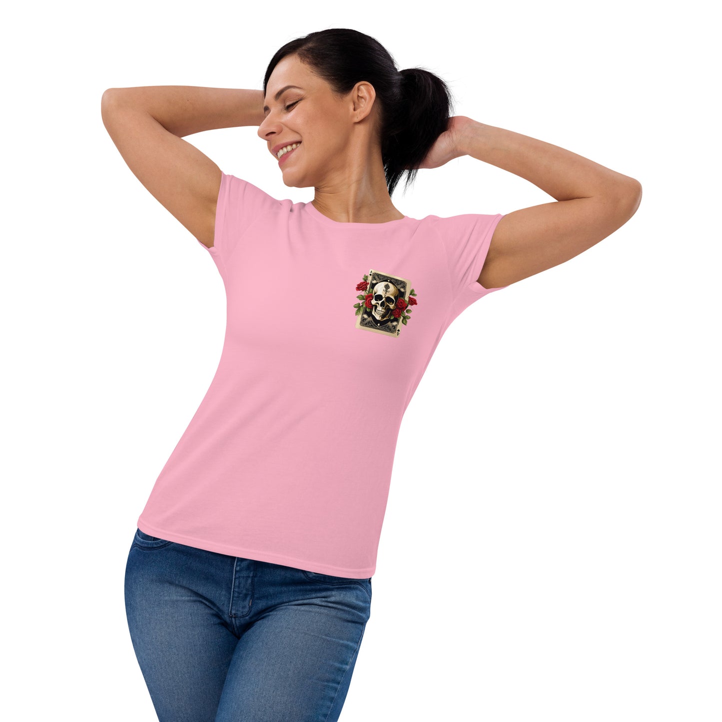 Women's Ace Rose N Skull Shirt