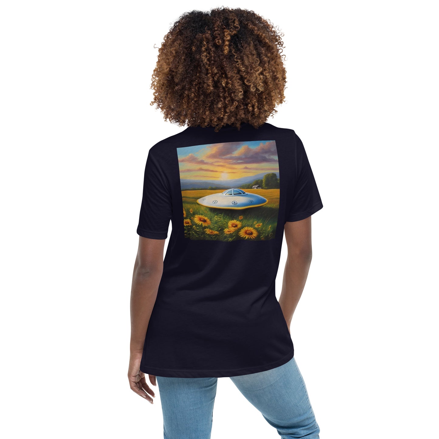 Women's Relaxed Sunflower Field shirt